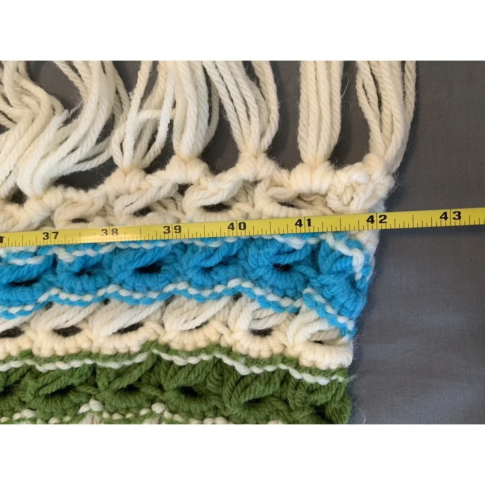 Handmade Crochet Granny Square Blanket Vintage‎ Roseanne Afghan Throw 45